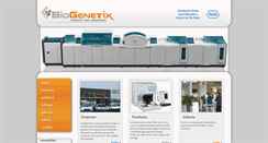 Desktop Screenshot of biogenetix.com.br